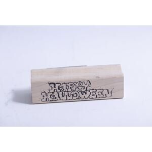 Happy Halloween Message Stamp, Funny Letters, Greetings, Paper Stamping
